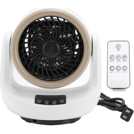 Calefactor de oficina dos en uno, con temperatura ajustable, oscilante y temporizador, con mando a distancia, ideal para el hogar o la oficina. (1/5)