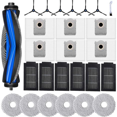 26-teiliges Zubehörset für Ecovacs Deebot T50 PRO Omni/T50 Omni/T50 PRO OMNI Gen2/T50 OMNI Gen2 Saugroboter, bestehend aus: 1 Hauptbürste, 6 Staubbeuteln, 6 Reinigungstüchern und 6 HEPA-Filtern. (1/5)