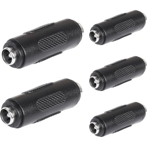 Adaptateur secteur CC, connecteur femelle-femelle, prise femelle-femelle, adaptateur CC 5,5 x 2,1 mm, droit (1/5)