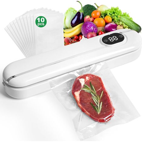 Machine sous vide,appareil de conservation des aliments, machine à sceller la viande pour la cuisine,conservation portable,contient 10 sacs sous vide. (1/5)