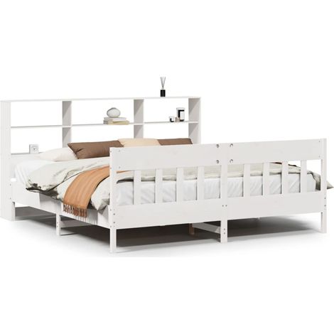 Maison Exclusive - Giroletto senza Materasso Bianco 180x200 cm Legno Massello Pino