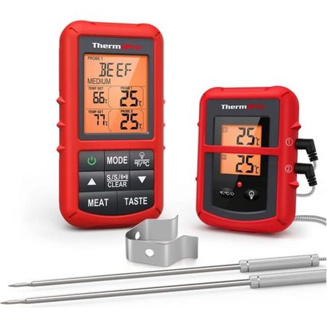 Termometro alimentare wireless ThermoPro TP-20 con 2 sonde