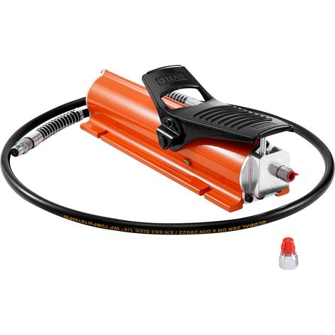 Pompe hydraulique à air, 10000 PSI, pompe à pied pneumatique avec boîtier en métal, réservoir 0,69 L, sortie d'huile NPT 16,66 mm, entrée NPT 13,7 mm, pour machines industrielles de précision (1/5)