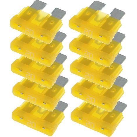 10x Fusibles 20A 19mm ATO