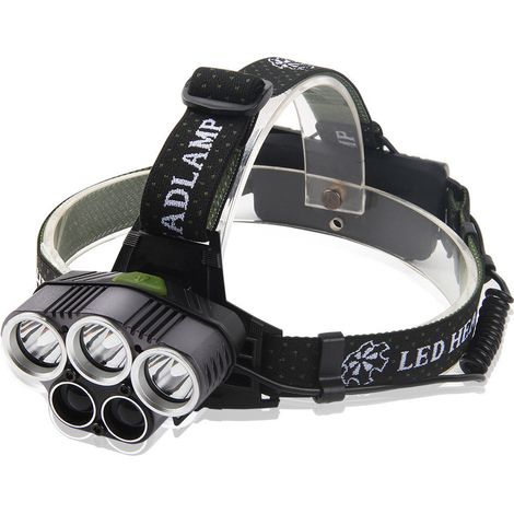 Lampe Frontale LED Rechargeable USB - pour Randonnée, Course, Pêche, Camping, Escalade(incluse Batterie) (1/5)