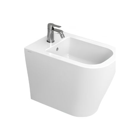 Bidet a terra filo parete 36x55 cm bianco lucido - Ceramica Dolomite Mirto (1/2)