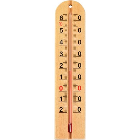 Termómetro de madera sin mercurio 22 cm