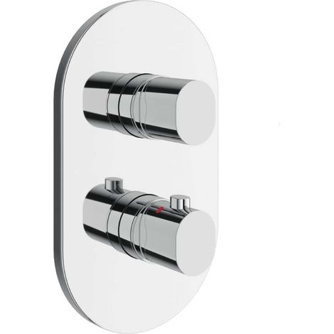 Ravak Chrome II - Miscelatore termostatico ad incasso per 3 utenze, cromo X070457 (1/2)