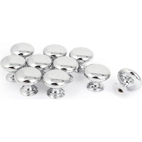 Silber Ton Runde Form Schrank Schublade Kommode Griff Zugknopf 10 Pièces (f00ab04ad19ebf05e7225a641a (1/2)
