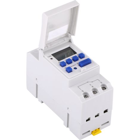 Wöchentlich programmierbarer elektronischer Relais-Timer mit LCD-Anzeige und 16 Ein- und Ausschaltzyklen (AC/DC12V) (1/5)