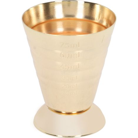 Verre doseur à bar 3 échelles haute précision en acier inoxydable 304 jigger cocktail doré pour bar maison restaurant
