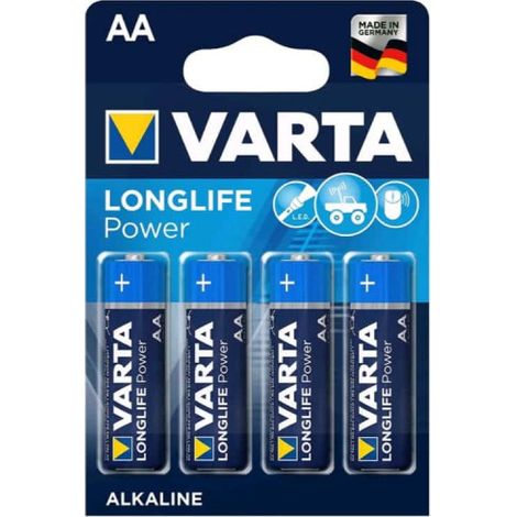 Batteria AA alcalina a lunga durata Varta - lr06 2 strisce 10 blister 4 unità ø14,5x50,5mm prezzo per blister