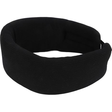 Collier cervical médical en mousse avec réglage pour douleurs au cou et maintien vertébral - Noir (1/5)