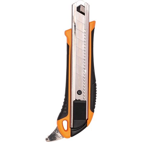 Primaster Cuttermesser 18 mm mit Auto-Lock und integriertem Dosenöffner Cuttermesser (1/3)