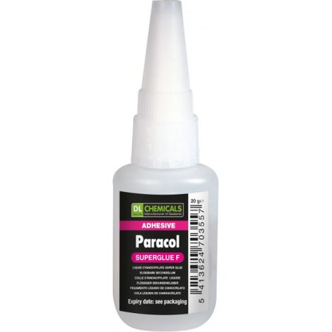 Colle éthyl-cyanoacrylate 20g PARACOL SUPERGLUE- WEISS