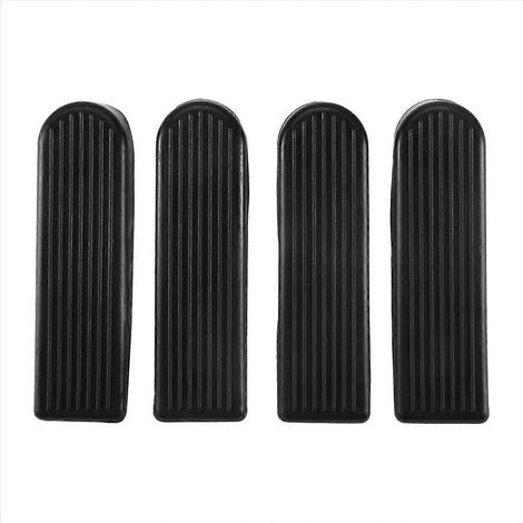 Set mit 4 kratzfesten Türkeilen aus Gummi (schwarz) (1/5)