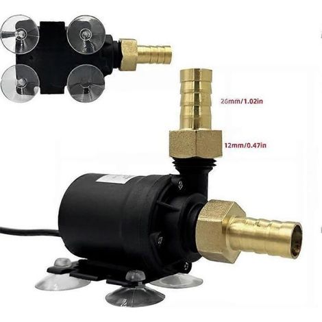 Pompe à eau chaude solaire sans balais 12 V CC, résistante aux hautes températures, pour la circulation d'eau. (1/5)