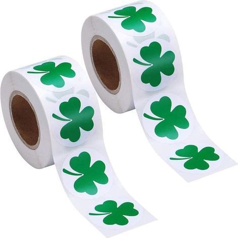 Set of 2 stickers: “Lucky clover”, “Four-leaf clover”, “Car sticker” (1/5)