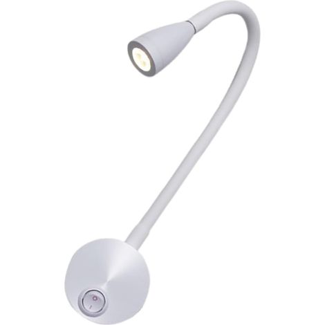 Cabilock Lampe de Chevet pour Tête Lit 3w en Aluminium Blanc, (1/5)