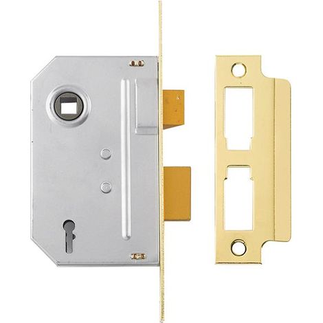 Yale Locks Internal 2-Lever Mortice Sashlock in Polished Brass – 67mm (2.5 inches) YALPM246PB25 (1/3)