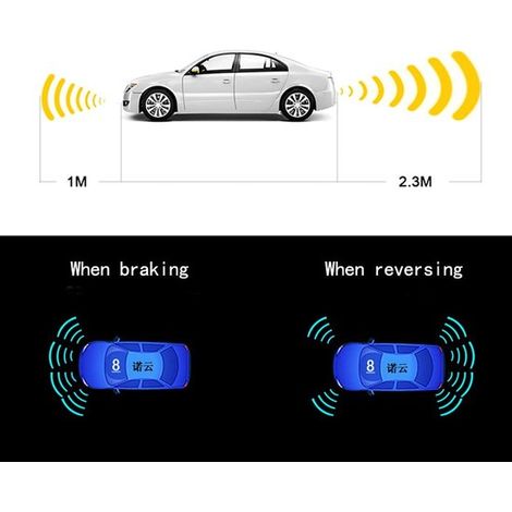 Sistema electrónico automático de marcha atrás con 8 sensores de aparcamiento,kit de detección de distancia