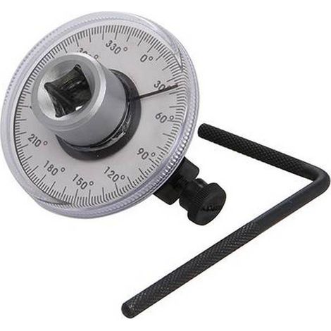 Clé de serrage angulaire 1/2 pour clé dynamométrique – Serrage précis jusqu'à 360° – Poignée de calage ajustable – Carré d'entraînement 12,7mm – Kroftools