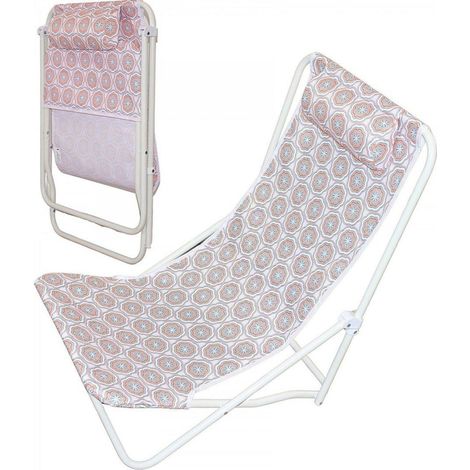 Xq-max Chaise Longue Pliante Bleu et Orange