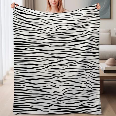Couverture Polaire - 180 x 200 cm - Pour Lit Canapé Fauteuil - Intérieur Maison Camping - 1 Pièce (1/4)