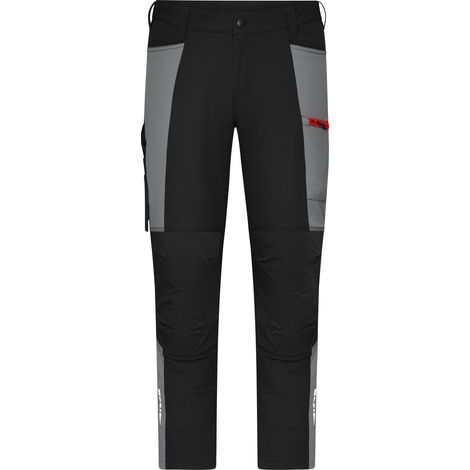 James & Nicholson Bundhose 4-Wege-Stretch JN1884 Gr. 48 black/metal-grey