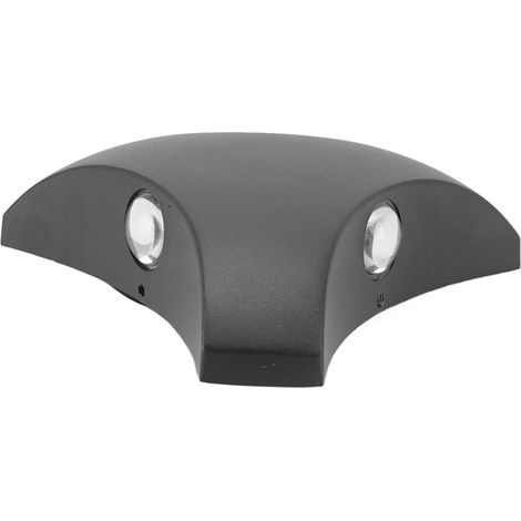 Applique murale LED 3W 3LED à trois faces, étanche, noire, pour jardin ou couloir, 85-265V (1/5)