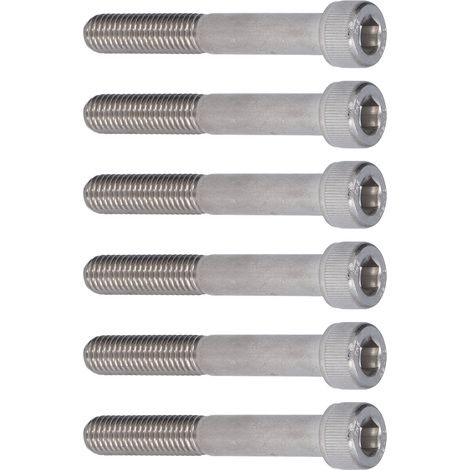 Vis à tête cylindrique 6 pans creux, inox A2-70, 10 pièces, M10x100, boulons pour machines industrielles (1/5)