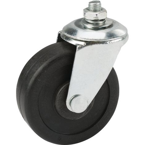 Draper 45849 Solid Rubber Castor Wheel - 70mm Diameter for Heavy-Duty Applications (1/5)