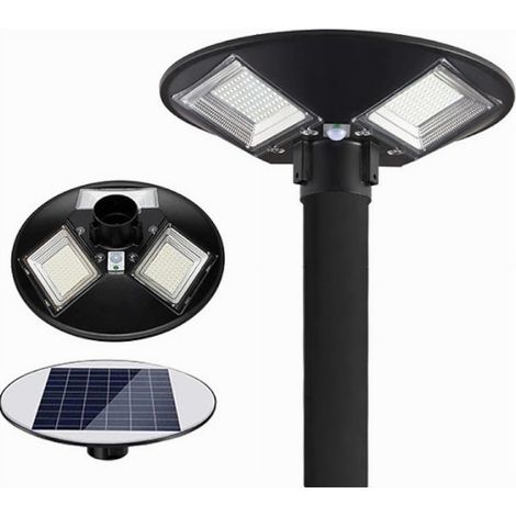 TrAdE Shop Traesio - Lampione Led Con Pannello Solare Sensore Di Movimento Ip65 170 W Lt112-200-7000k - (1/5)