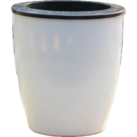 Pots de Fleurs Créatifs pour Plantes Grimpantes et Succulentes avec Système d'Arrosage Automatique Grand Taille en Plastique Rond - Ensemble M7 Pot + Panier de Culture + Corde de Coton-KZQ