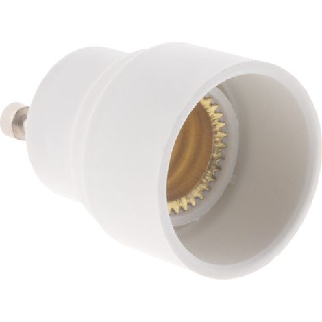 Adaptateur de douille GU40 vers E14 à baïonnette - ampoules LED - Blanc - Zenitech (1/4)