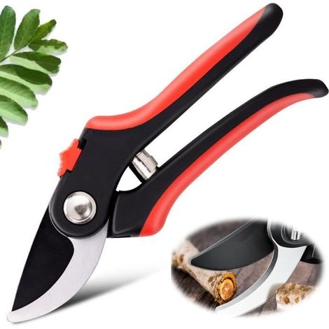 Hochwertige Gartenschere - Kompakte Bypass-Ausführung - Edelstahl - Ergonomischer Griff - 20,5 cm