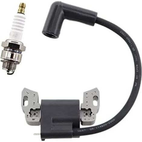 Ignition coil with spark plug for 593872, 799582, 798534, compatible with Briggs & Stratton 08P500, 08P600, 093J02, 09P600, 09P700, 08P502, 09P602, 09P702, 550E-550EX engines