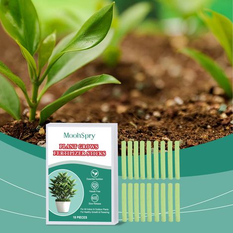 Bâtonnets d'engrais pour la croissance des plantes, engrais à libération lente, engrais à base d'algues, bâtonnets d'engrais pour la croissance des plantes et l'horticulture -- 18 PIÈCES (1/5)
