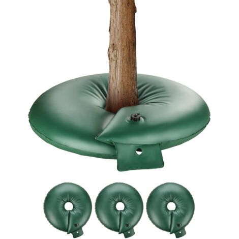 Mophorn Anneaux d'arrosage, 4 sachets d'eau de 20 gallons, libération lente 6 à 9 heures, système d'irrigation goutte à goutte rechargeable, robuste pour arbustes et arbres (1/5)