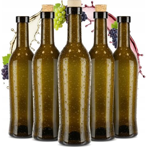 40 bottiglie di vetro TOSCANA da 500 ml per VINO, LIQUORI, ALCOLICI, OLIO D'OLIVA