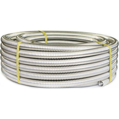 Tube ondulé en acier inoxydable CSST304 recuit, en couronne, pour circuits d'alimentation d'eau DN20 x 100m