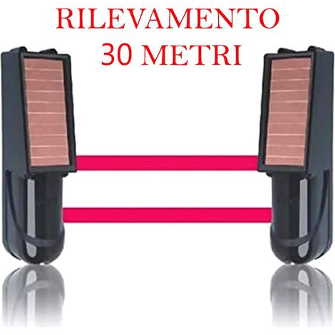 Tuya Barriera Perimetrale Wireless a Raggi Infrarossi con Pannello Solare 3 - Rilevamento 30 M