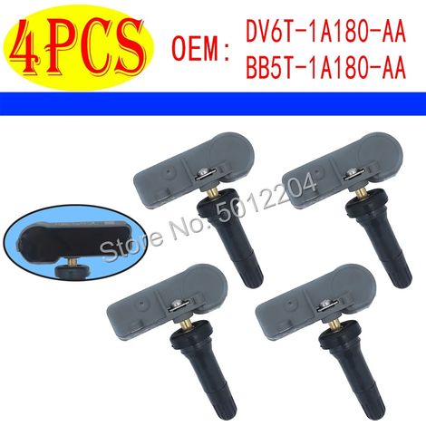 (4 pièces) 4 capteurs de pression des pneus pour véhicule BB5T-1A180-AA Compatibles avec Ford Escape, Explorer, F-150, Transit et Expedition (2013-2016) (1/3)