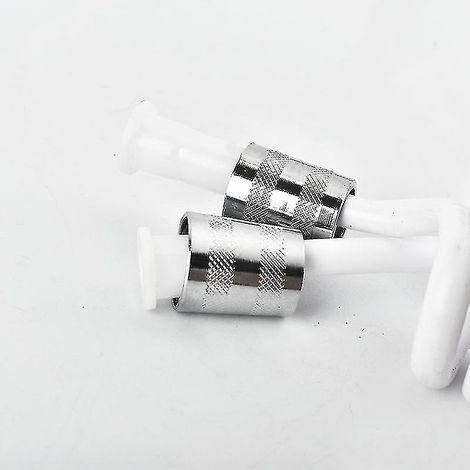 Küchenarmatur, Waschbeckenarmatur, Teleskop-Brauseschlauch mit Druckfeder für Warm- und Kaltwasser (1 Stück, weiß) szkydv-YUHAO (1/3)