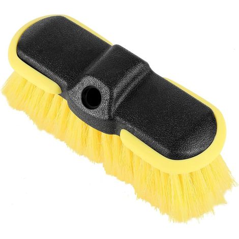 Accessoire de brosse à récurer pour perche à long manche, balai d'extérieur et brosse à récurer pour nettoyer les fenêtres, les murs, le sol, la terrasse, le patio et la voiture