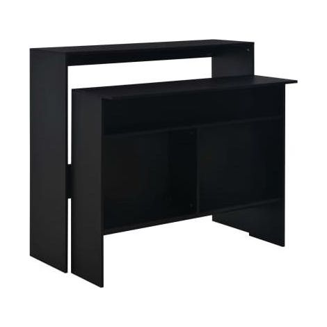 Meuble de bar noir Keo 130 (1/5)