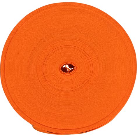 Ruban réfléchissant souple, résistant et fluorescent pour améliorer la sécurité nocturne. Couleur orange fluorescent. (1/5)