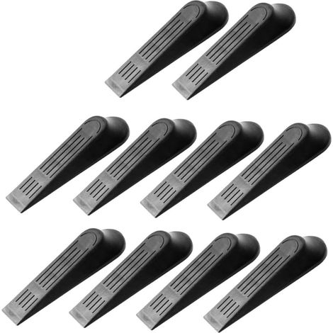 Protection Home Bathroom Drilling Required Plastic Office Wedges Black