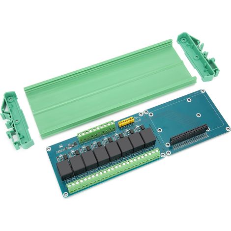 Module de Relais 8 Canaux 5V pour Raspberry Pi 4B/3B/3A+, Carte de Contrôle PLC avec Optocoupleur (1/5)