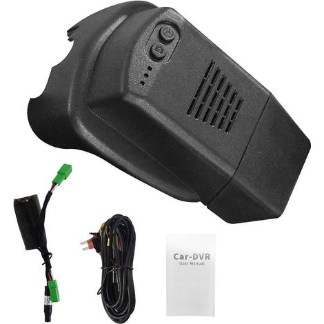 1080p-DVR-Dashcam mit Fahrtenvideorekorder und Frontkamera für Volvo V90 S90 (2017–2021) und XC60 (2018–2021). Parküberwachungskamera mit WLAN.